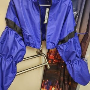 Women athletic reebok cardi b wov nice jacket